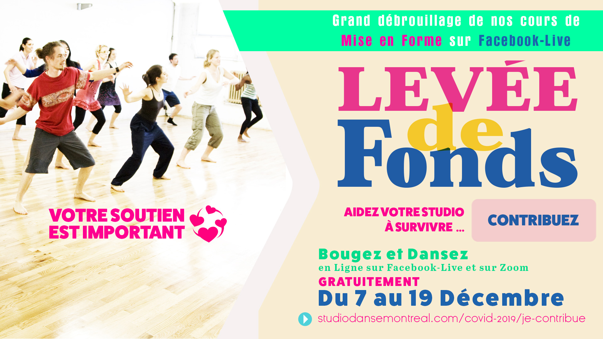 reprise des cours de danse à Studio Danse Montréal